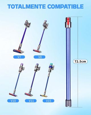 NUEVO! Tubo Extensión Aspiradora Dyson Azul V7 V11