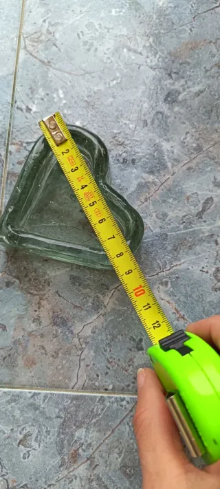 Corazón de cristal decorativo