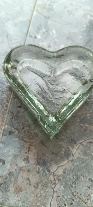Corazón de cristal decorativo