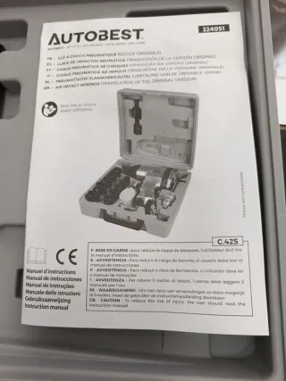 Pistola de impacto neumática Autobest 17 piezas