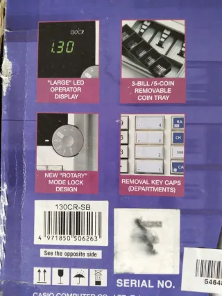 Registradora Electrónica Casio 130CR