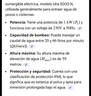 Bomba de agua sumergible