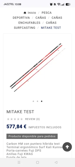 Canne da pesca Kali Kunnan Mitake