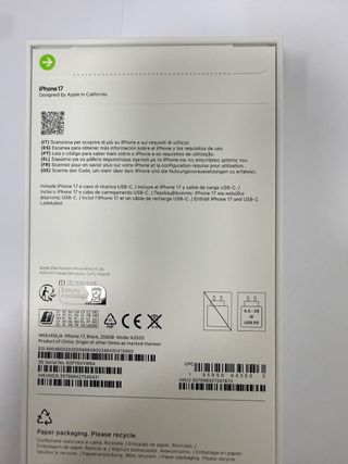 iPhone 17 Negro 256GB