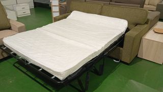 Sofá Cama Italiano Verde Tela