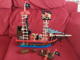 Barco Pirata Madera Juguettos
