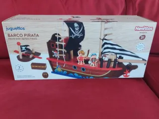 Barco Pirata Madera Juguettos