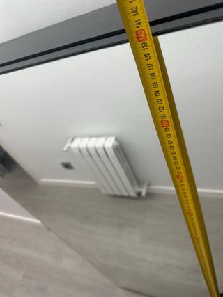 Armario Espejo Negro y gris oscuro