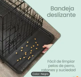 Jaula Perro Desmontable Negra