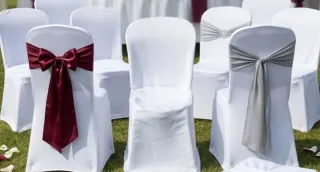 82 Fundas para Sillas Blancas de Tela