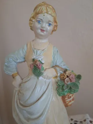 Figuras Capodimonte Niña y Niño