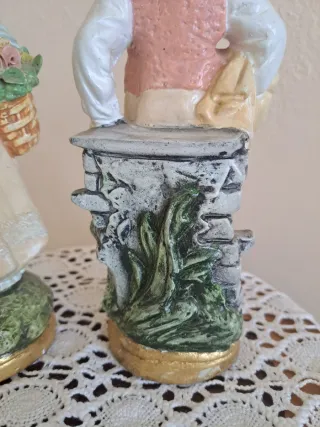 Figuras Capodimonte Niña y Niño