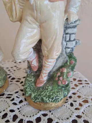 Figuras Capodimonte Niña y Niño