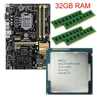 32GB RAM + Intel i7 4770 + Placa Base ASUS