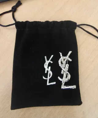 Spilla Yves Saint Laurent mini argento