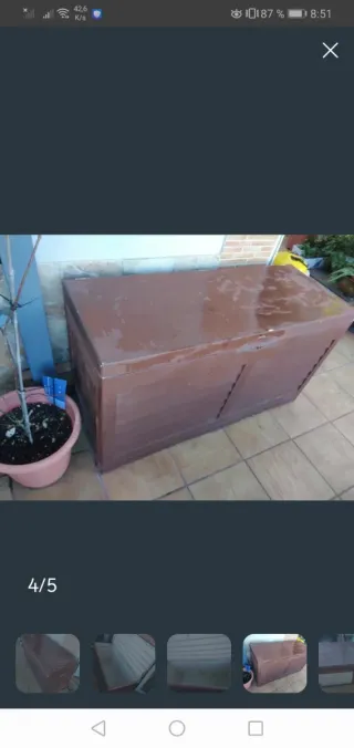 Baúl exterior de almacenaje