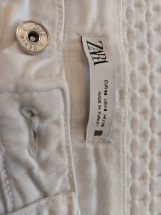 Calças Zara Brancas Tamanho 40