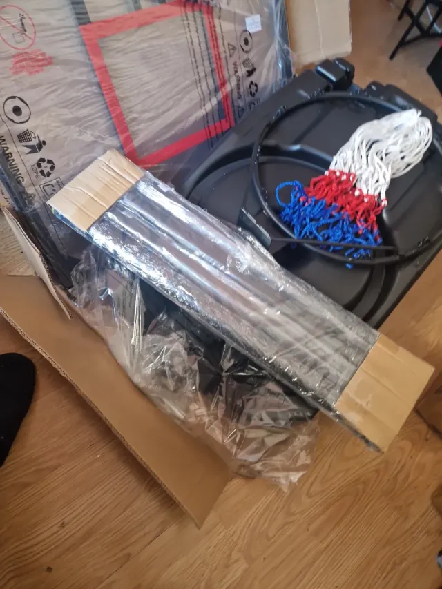 Canasta de baloncesto con red