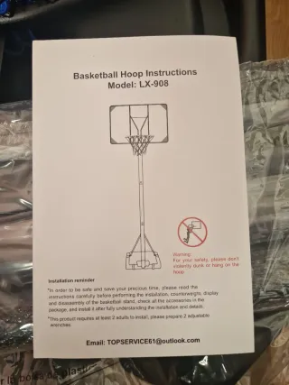 Canasta de baloncesto con red