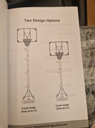 Canasta de baloncesto con red