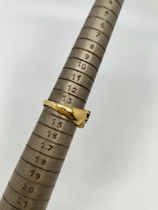 Anillo Oro 18kt frontal circonitas