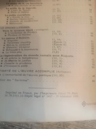 LES CARMINA D'HORACE