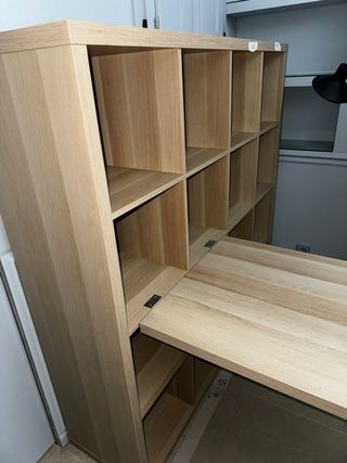 Estantería IKEA KALLAX + Mesa Plegable