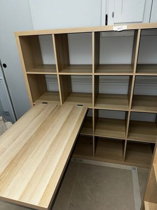Estantería IKEA KALLAX + Mesa Plegable