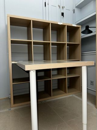 Estantería IKEA KALLAX + Mesa Plegable