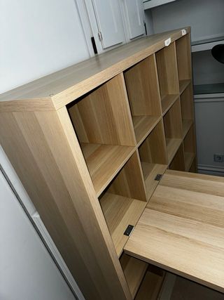 Estantería IKEA KALLAX + Mesa Plegable