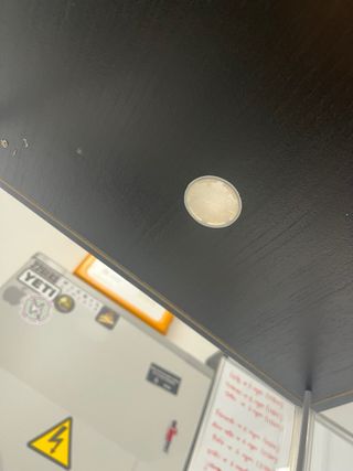 Vitrina alta cristal y negro