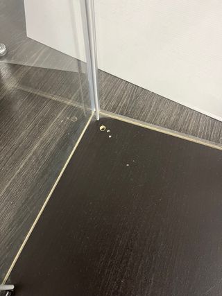 Vitrina alta cristal y negro