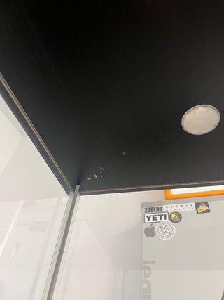 Vitrina alta cristal y negro