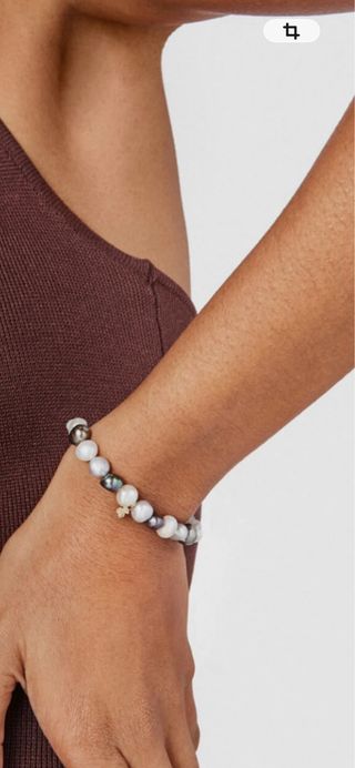 Pulsera Tous Perlas Barrocas Oso Oro 750