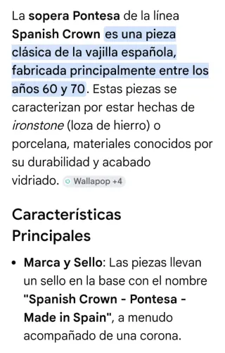 Sopera Spanish Crown Pontesa