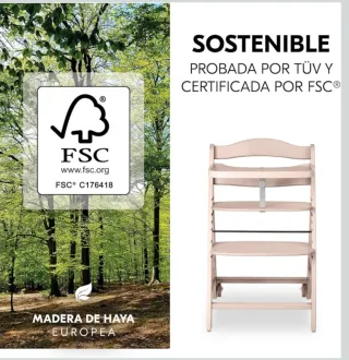 hauck Beta Plus Trona Evolutiva Madera de haya
