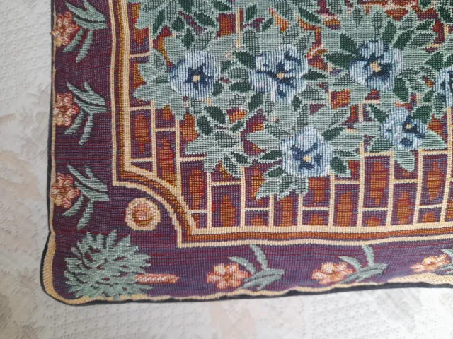 Pack 2 fundas de cojín estilo vintage tapiz floral