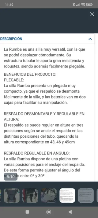 Silla eléctrica Rumba Quickie