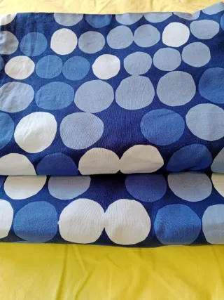 2 Fundas de edredón 90cm azul y blanco