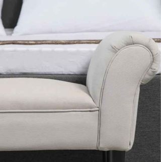 Taburete Pie de Cama Banqueta con Brazos