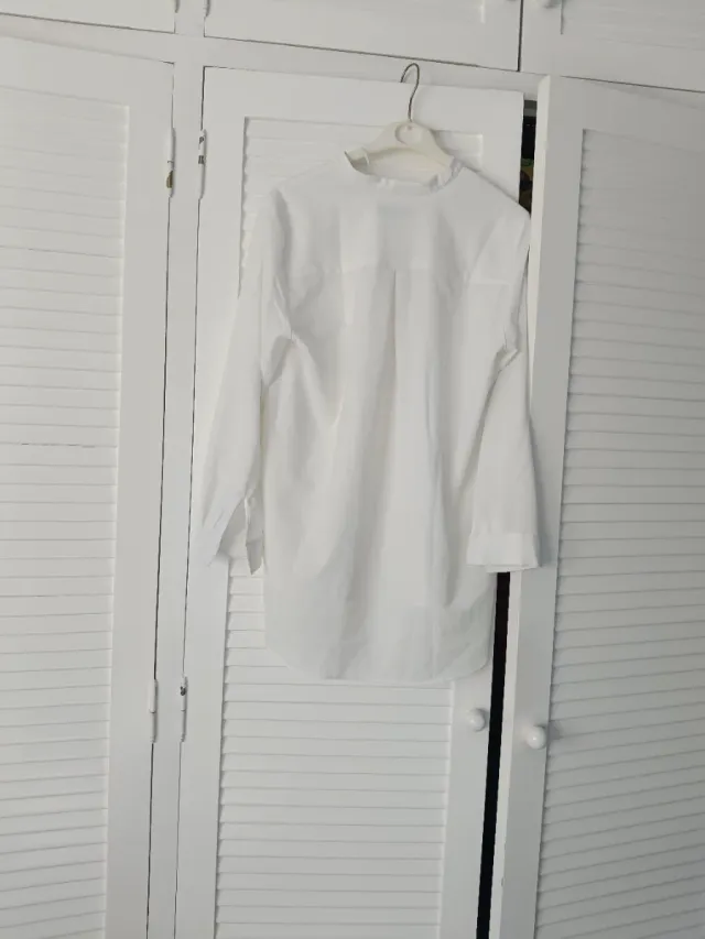 Camisa larga blanca Corte Inglés