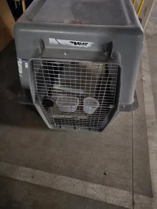 Transportín perro grande gris