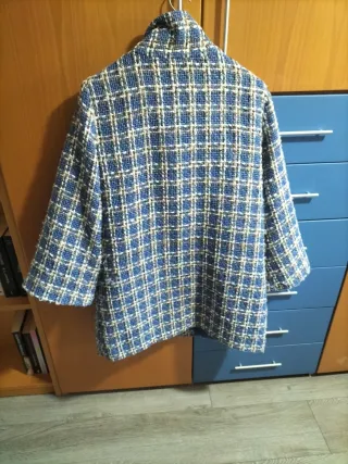 Chaquetón jaspeado Cortefiel Talla M