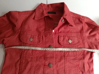 Cazadora vaquera roja Talla S