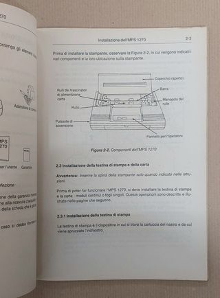 Manuale stampante Commodore MPS 1270 ITA