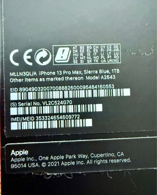 iPhone 13 Pro Max 1TB Blu