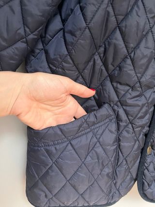 Giacca imbottita trapuntata blu navy