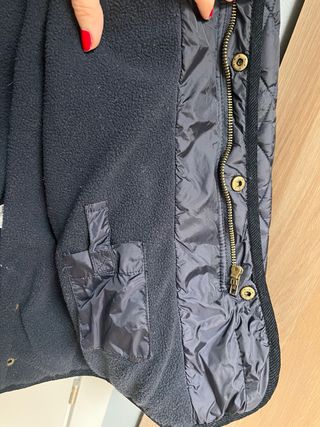 Giacca imbottita trapuntata blu navy