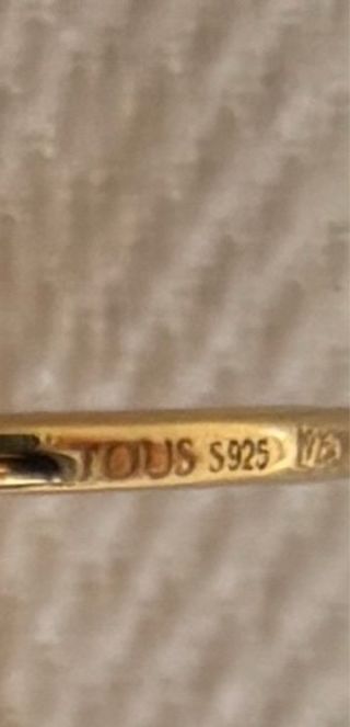 SET 3 ANILLOS TOUS PLATA CHAPADA EN ORO – NUEVOS