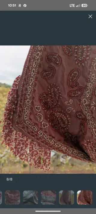 Bolso Zara flecos abalorios